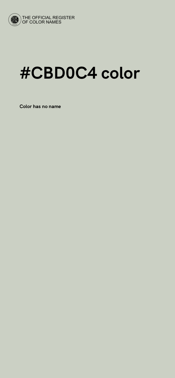 #CBD0C4 color image