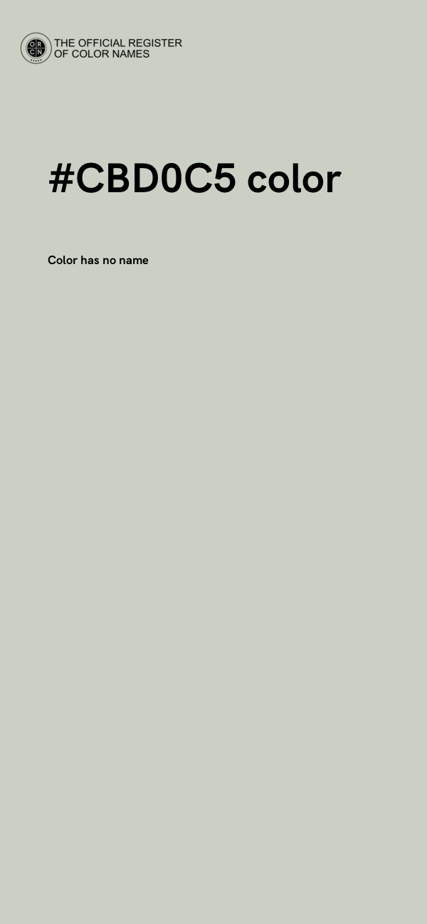 #CBD0C5 color image