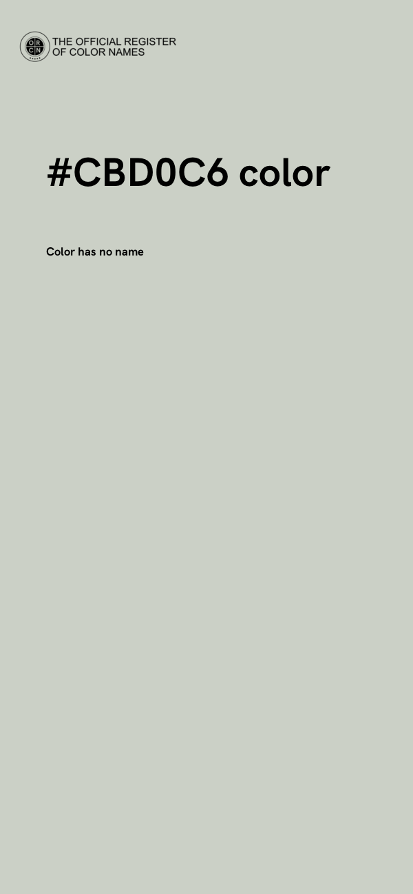 #CBD0C6 color image