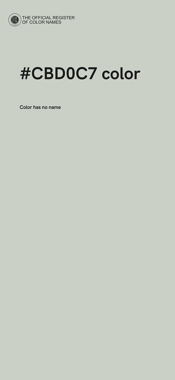 #CBD0C7 color image