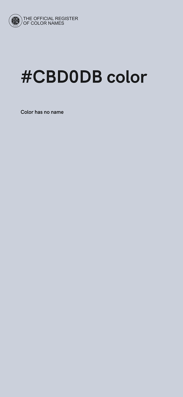 #CBD0DB color image