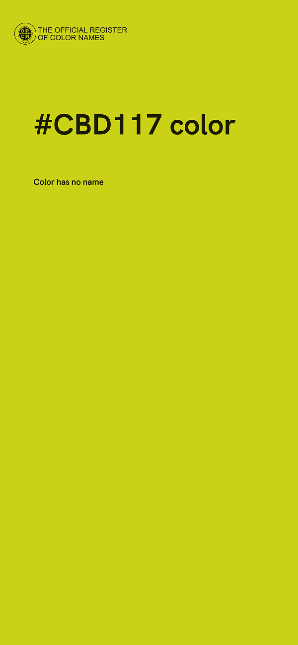 #CBD117 color image