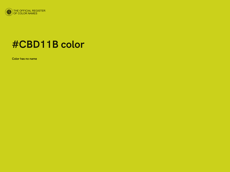 #CBD11B color image