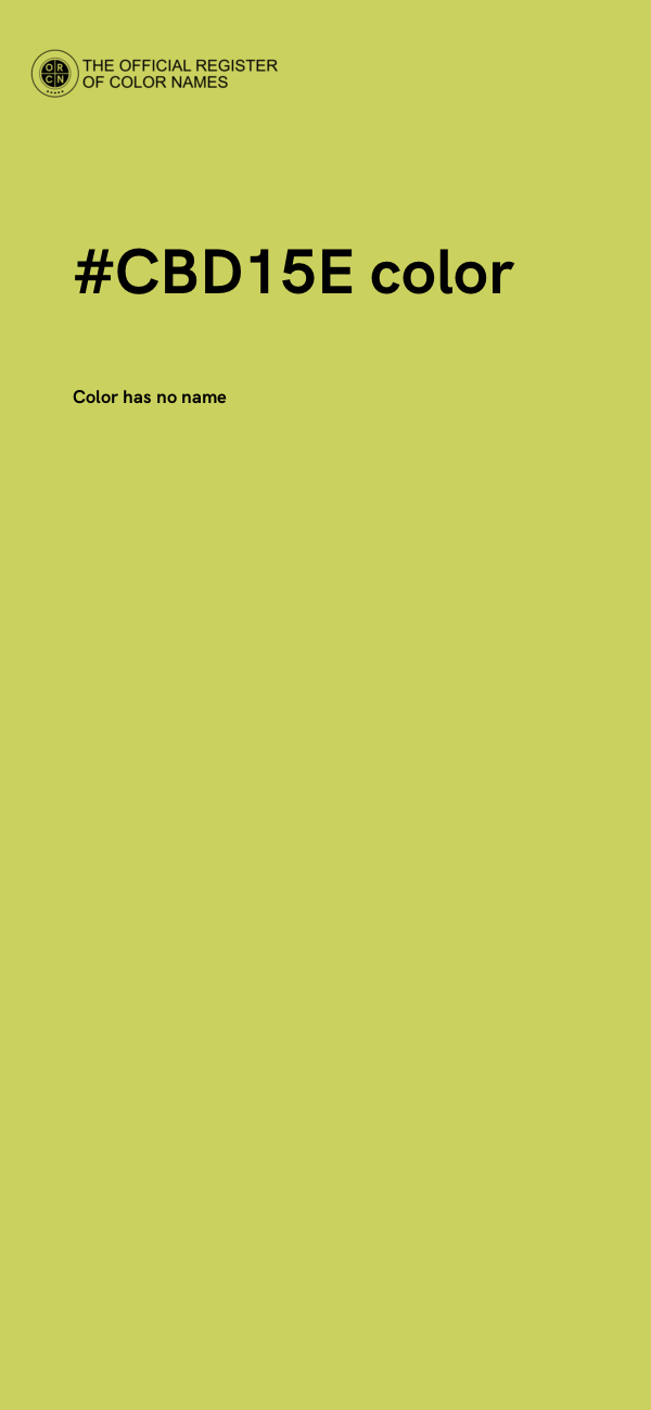 #CBD15E color image