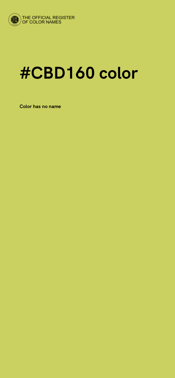 #CBD160 color image