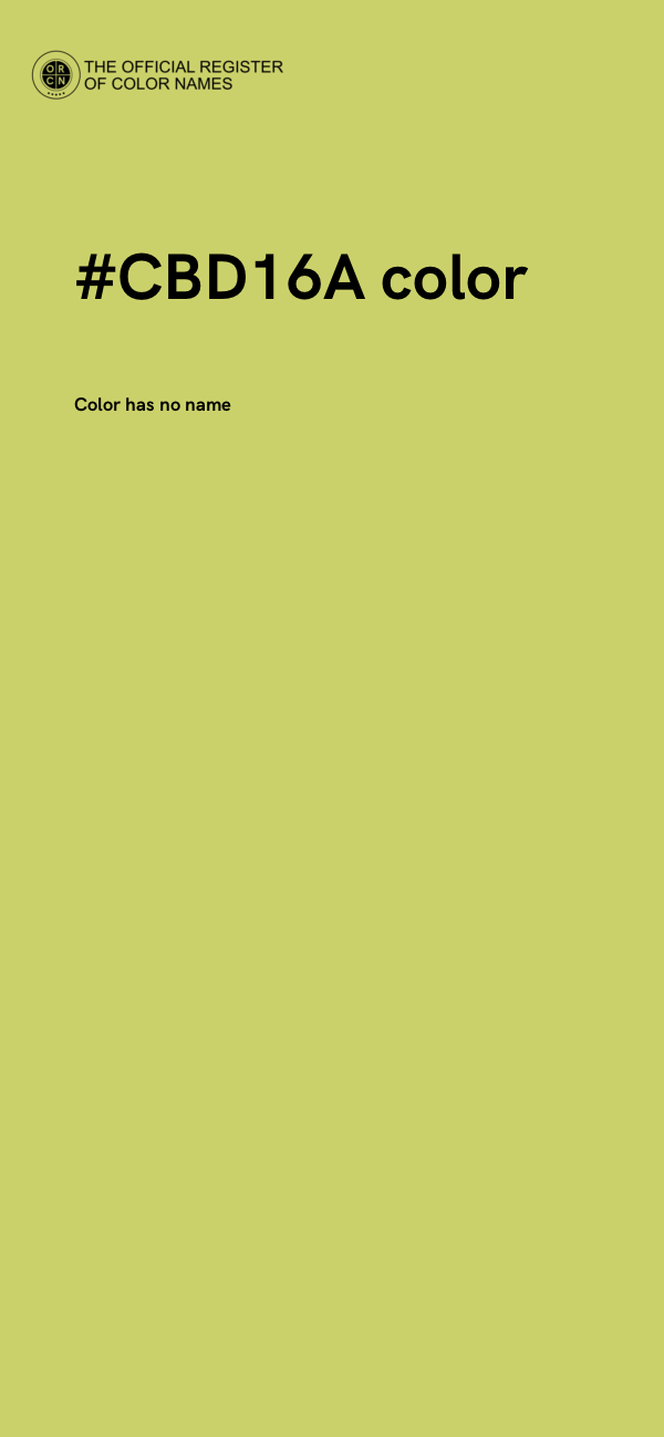 #CBD16A color image