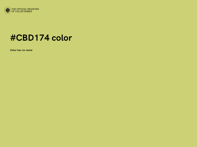 #CBD174 color image
