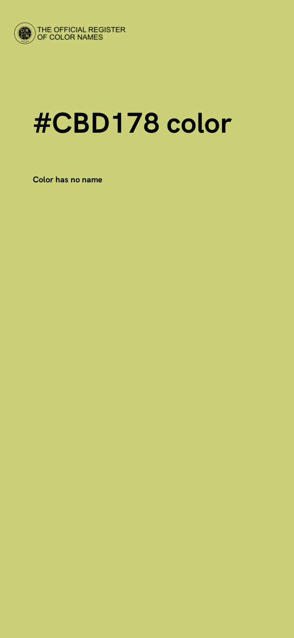 #CBD178 color image