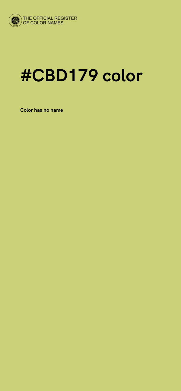 #CBD179 color image