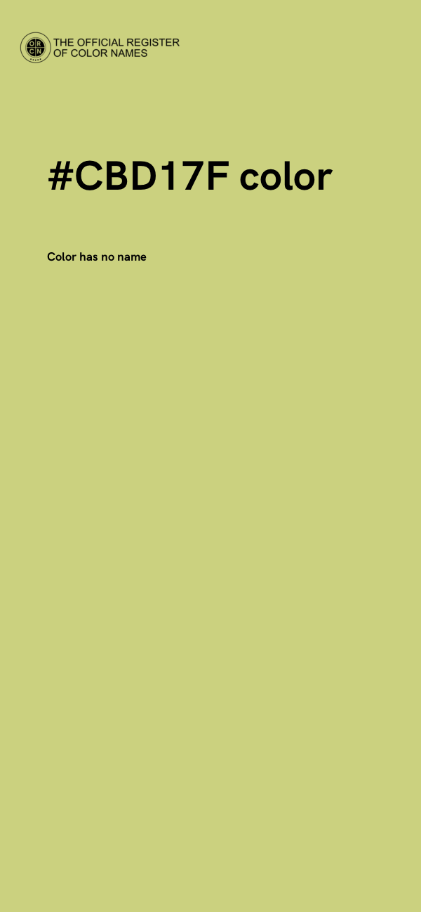 #CBD17F color image