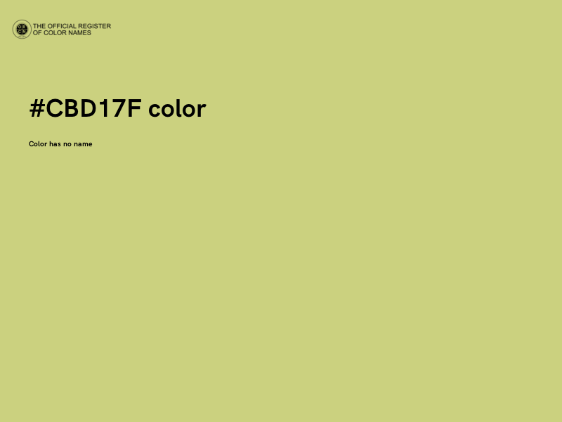 #CBD17F color image