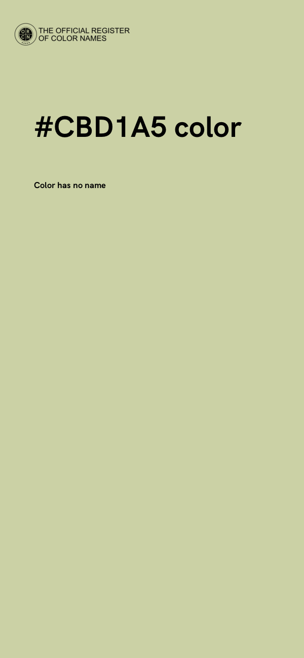 #CBD1A5 color image
