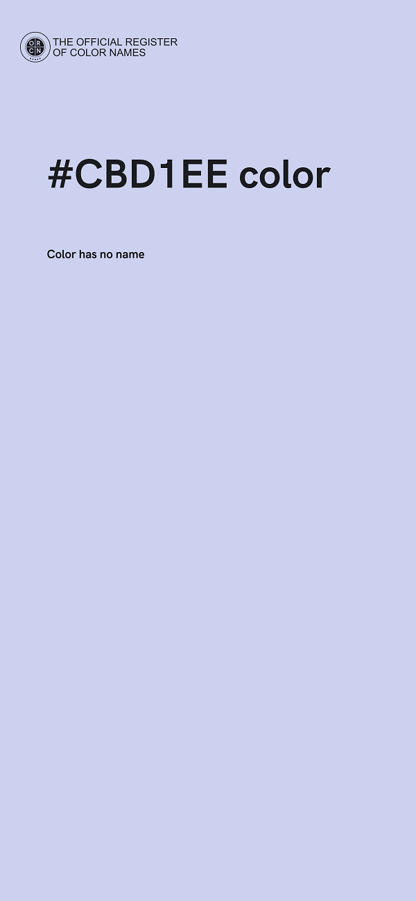 #CBD1EE color image