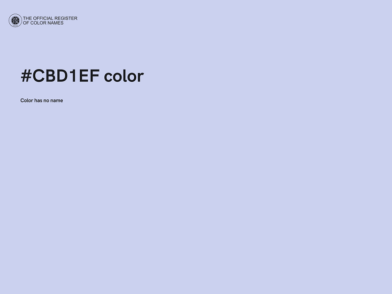 #CBD1EF color image