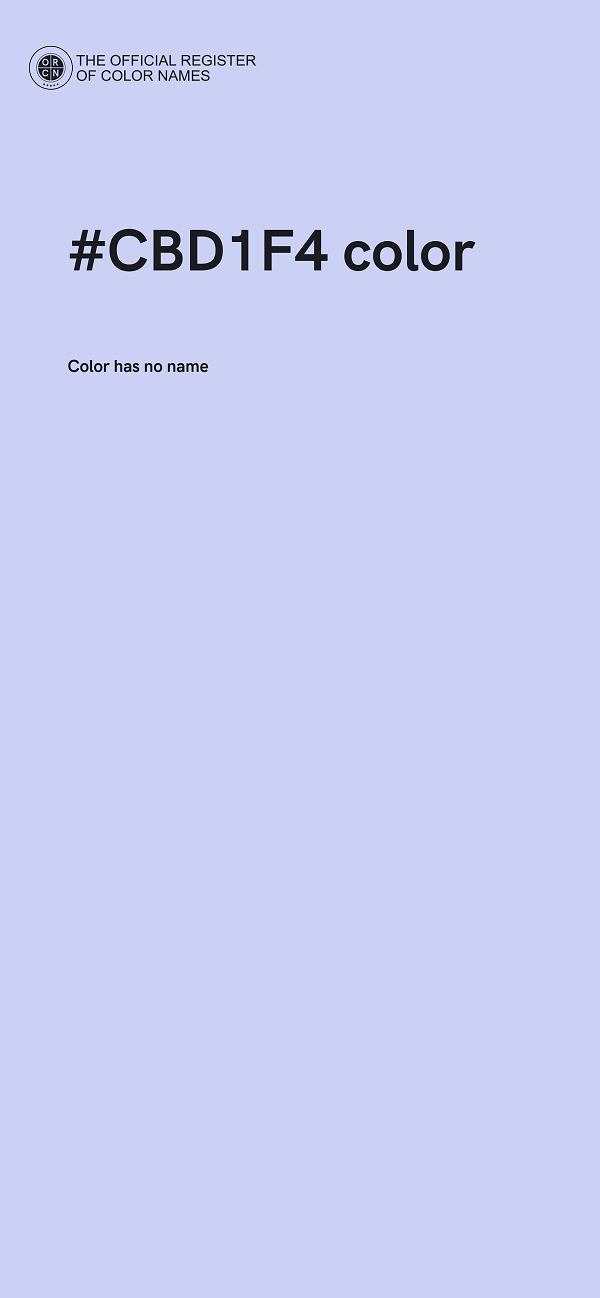#CBD1F4 color image
