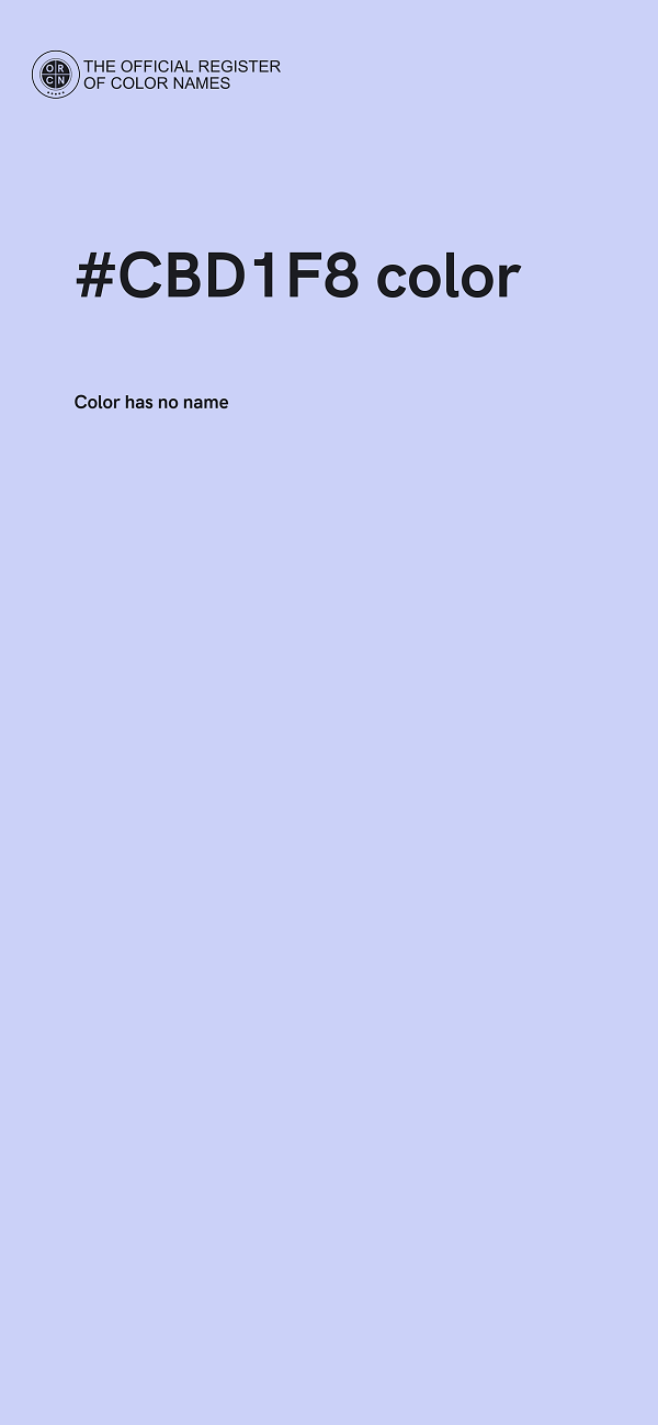 #CBD1F8 color image
