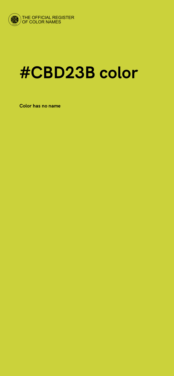 #CBD23B color image