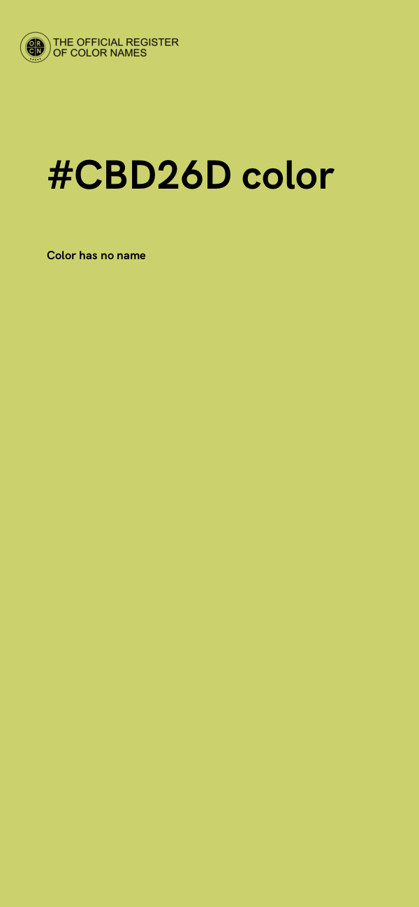 #CBD26D color image