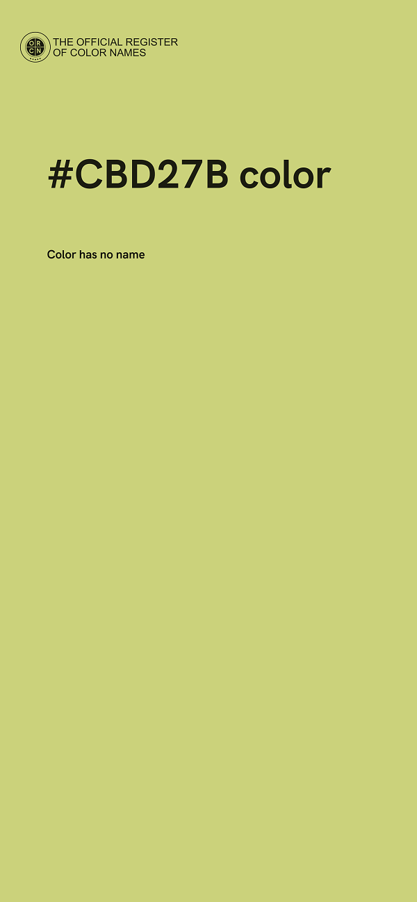 #CBD27B color image