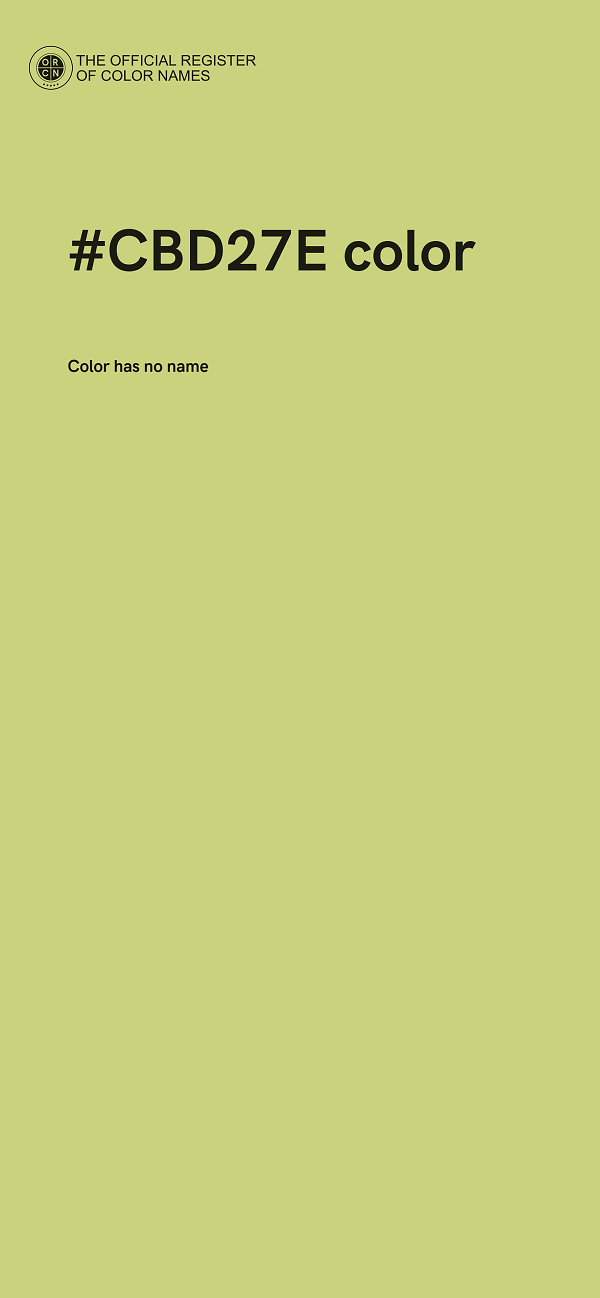 #CBD27E color image