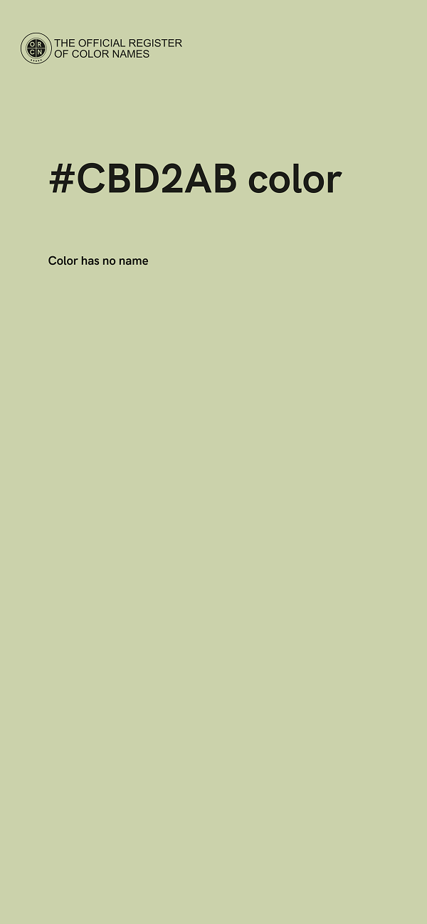 #CBD2AB color image