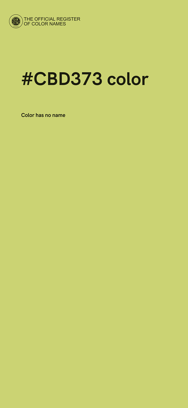 #CBD373 color image