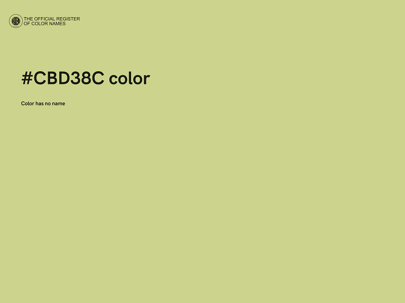 #CBD38C color image