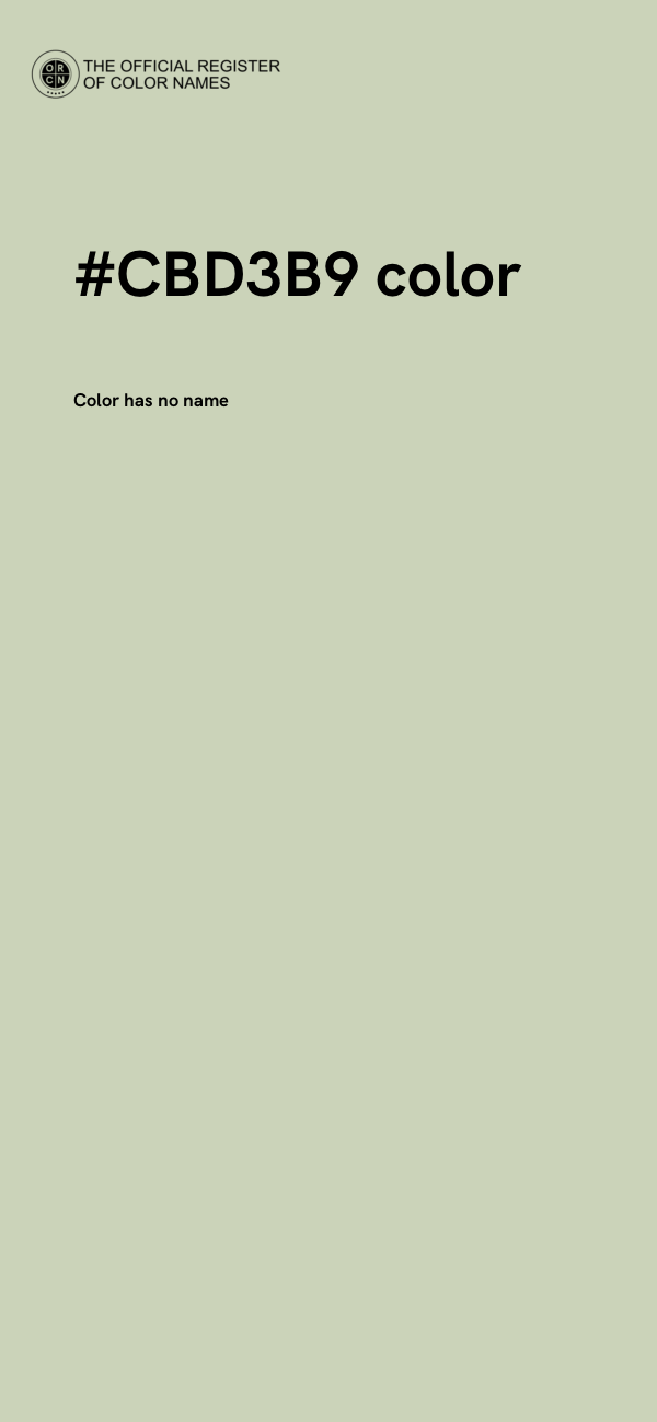 #CBD3B9 color image