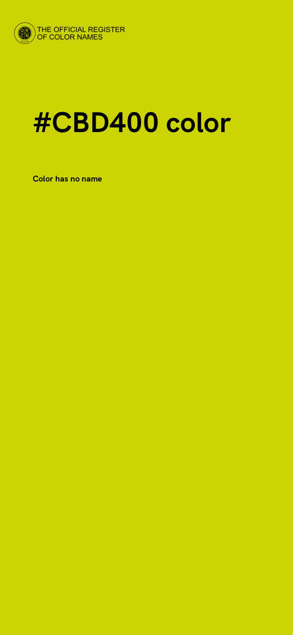 #CBD400 color image