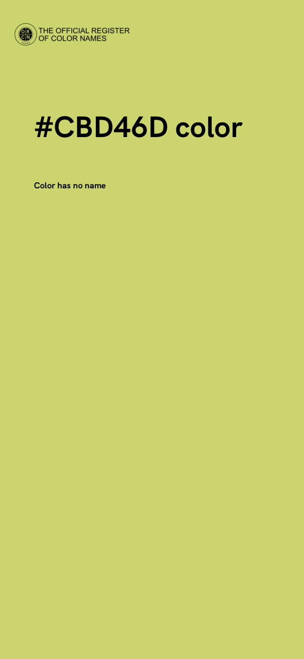 #CBD46D color image