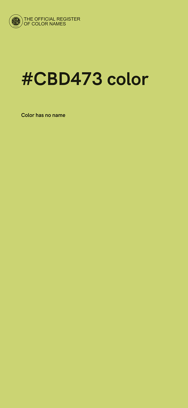#CBD473 color image