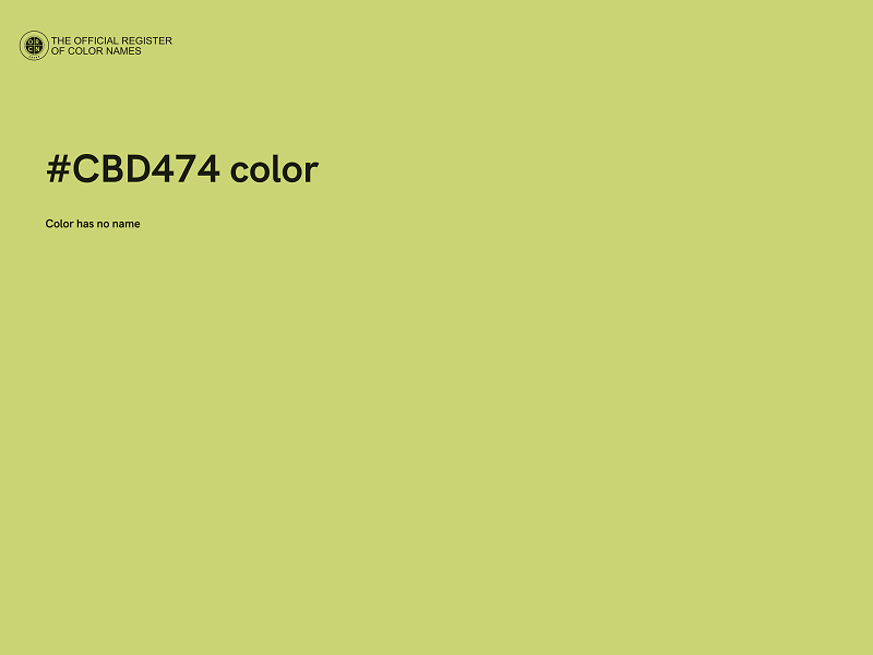 #CBD474 color image