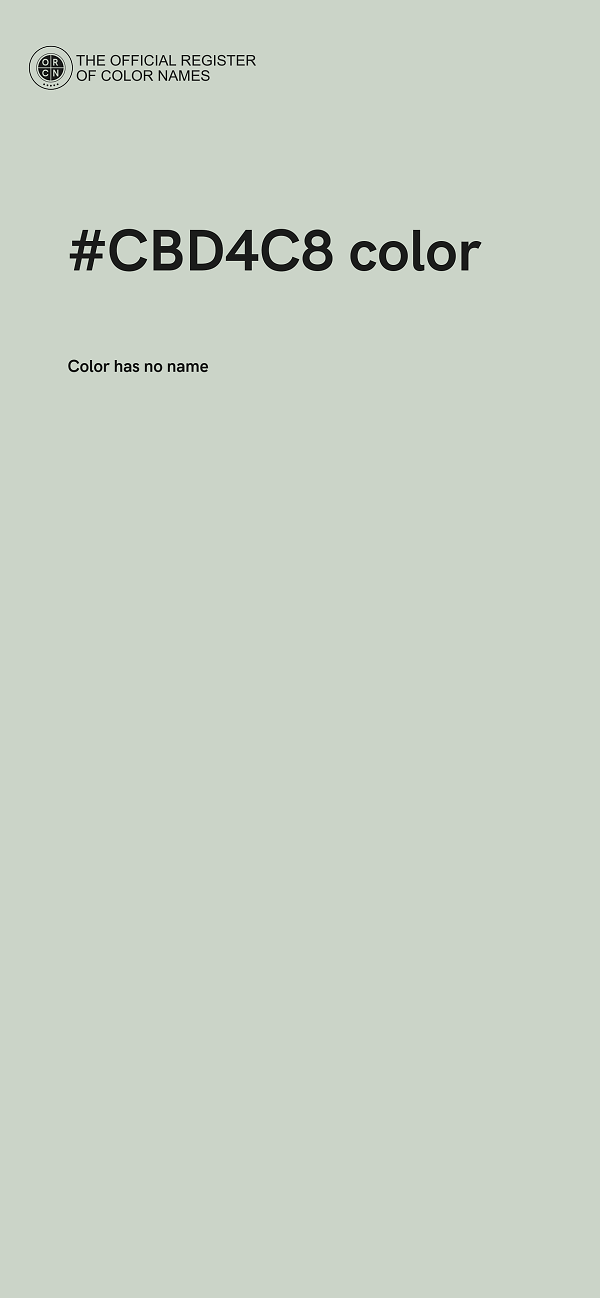 #CBD4C8 color image