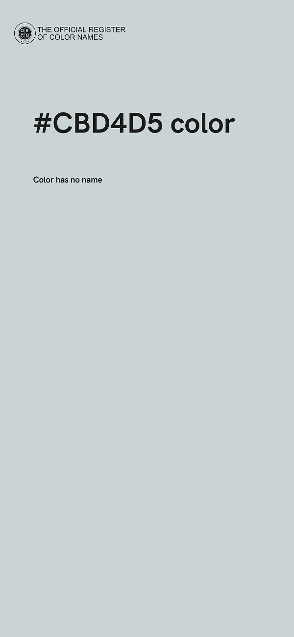 #CBD4D5 color image