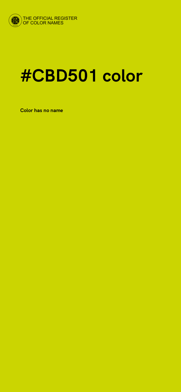 #CBD501 color image