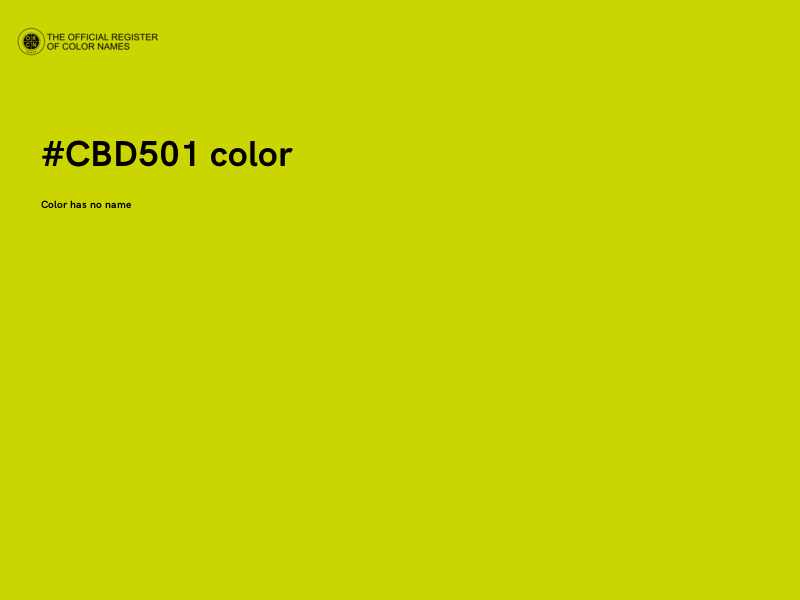 #CBD501 color image