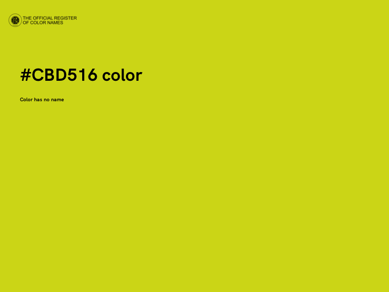 #CBD516 color image