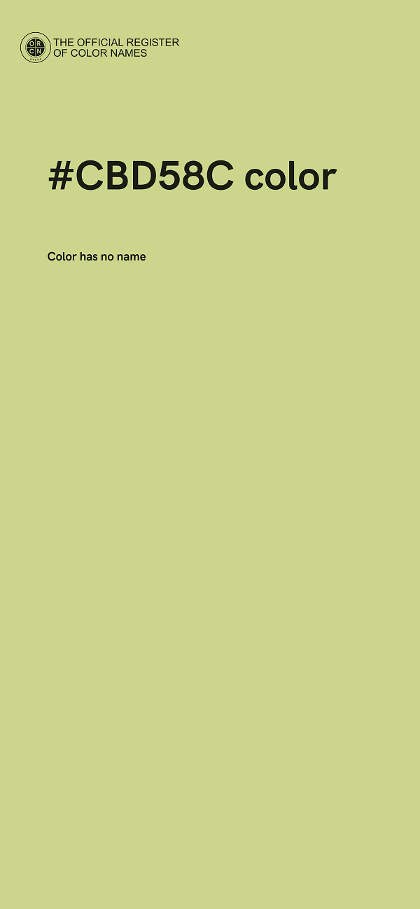 #CBD58C color image