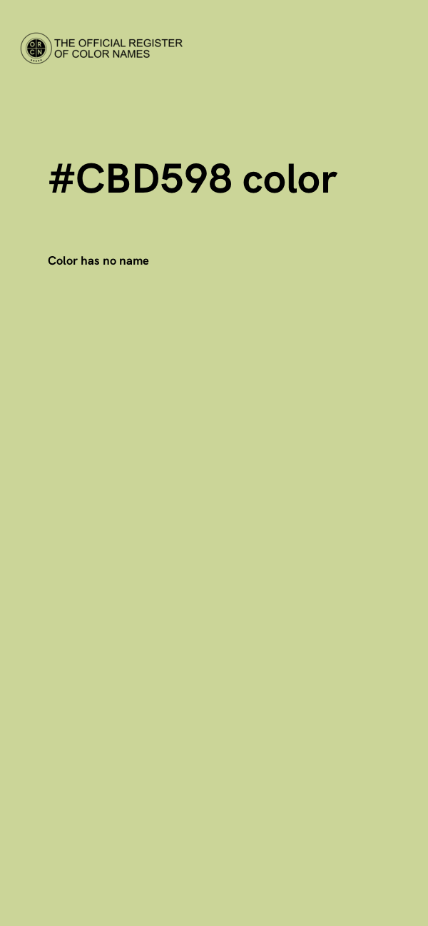 #CBD598 color image