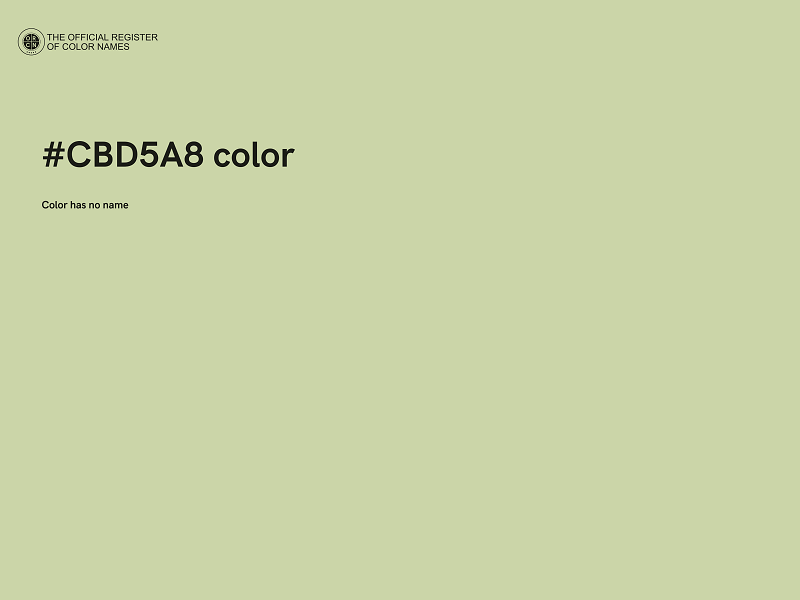 #CBD5A8 color image