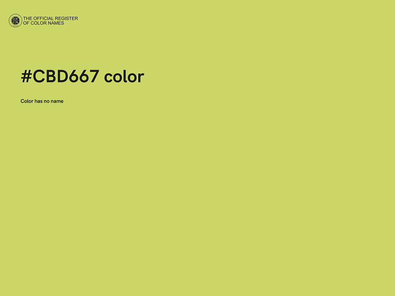 #CBD667 color image