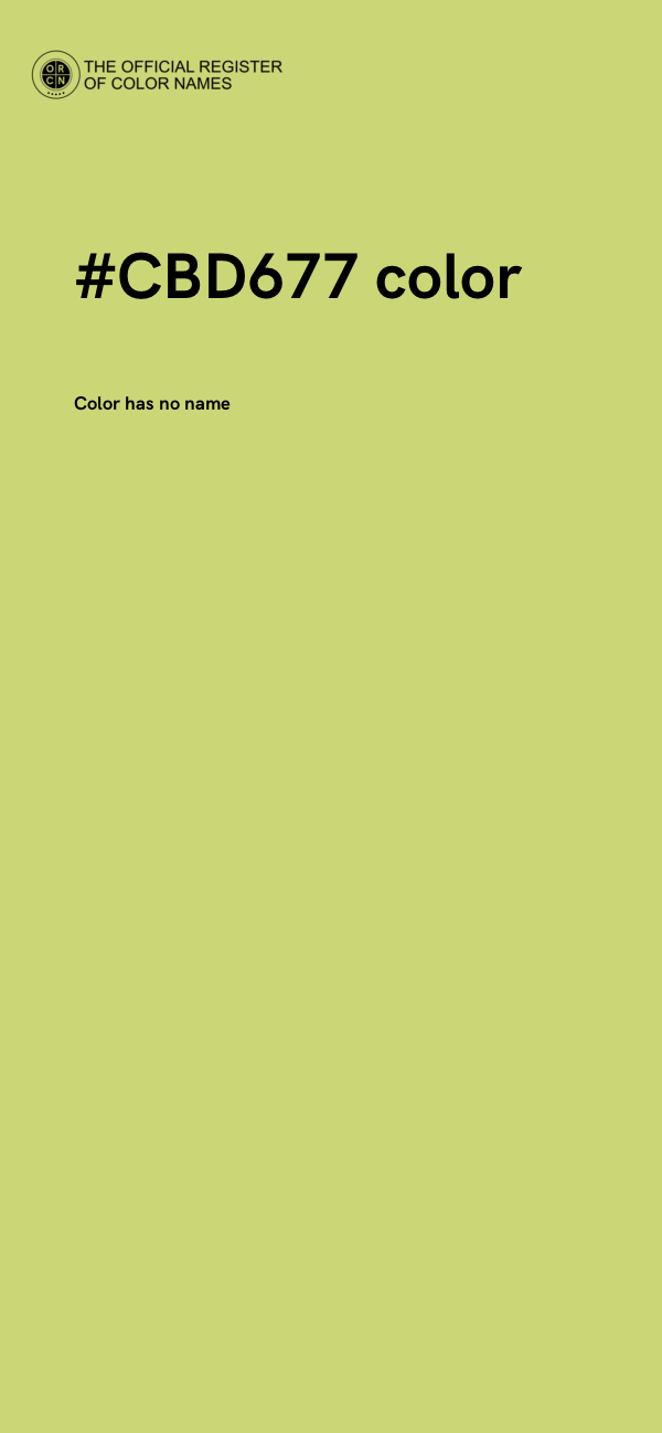 #CBD677 color image