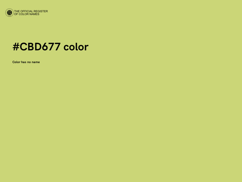 #CBD677 color image
