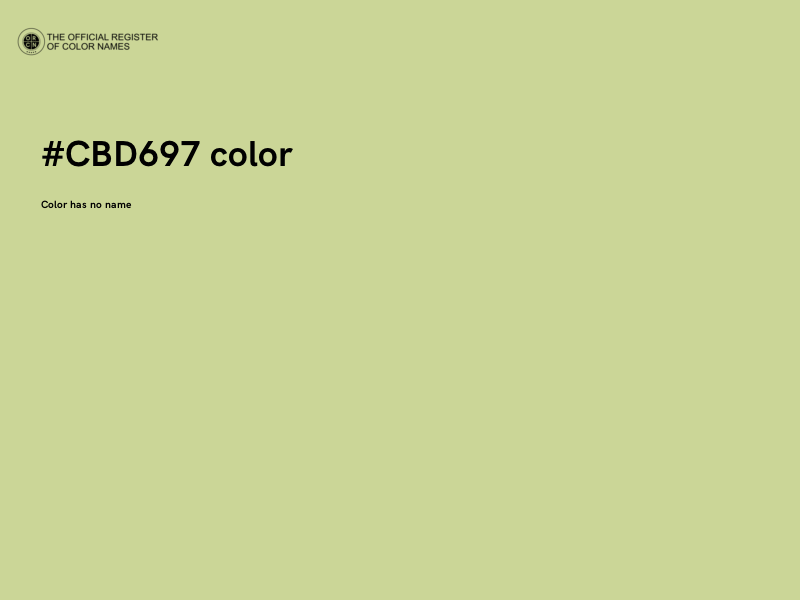 #CBD697 color image