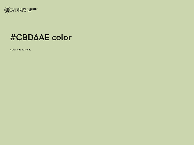 #CBD6AE color image