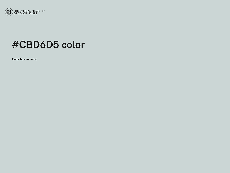 #CBD6D5 color image