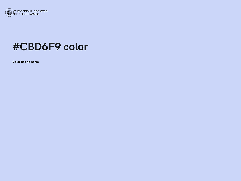 #CBD6F9 color image