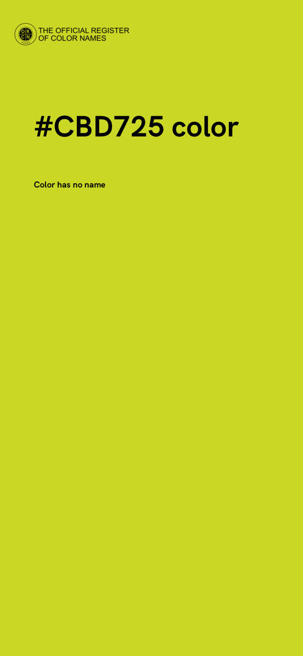 #CBD725 color image