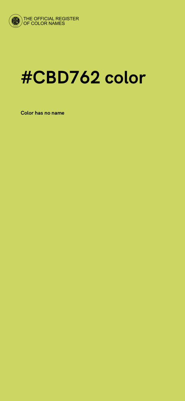 #CBD762 color image