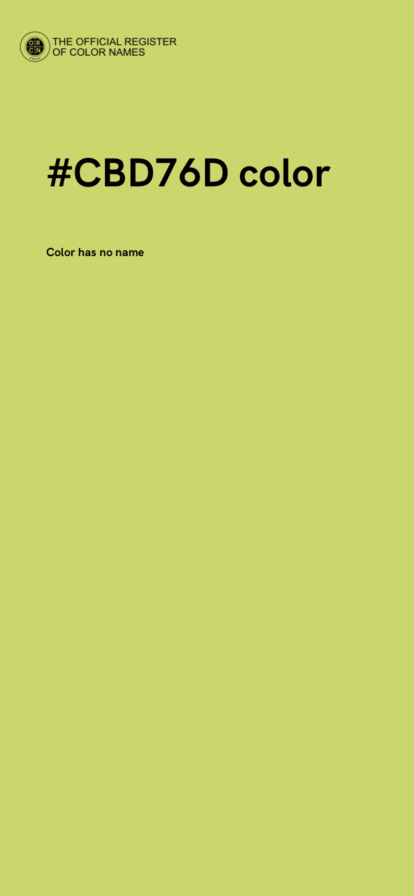#CBD76D color image